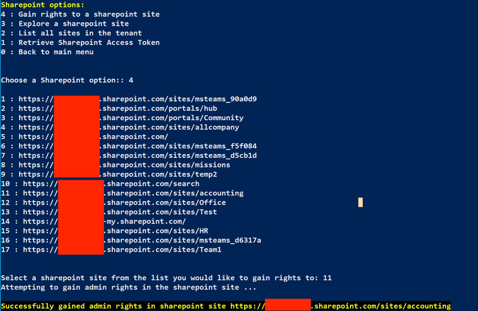 MAAD Gain Sharepoint Site Permissions